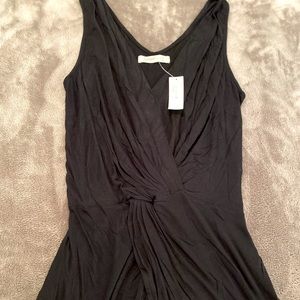 NWT Old Navy Tulip Front Black Top, XS